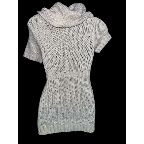 NEW WITH TAGS Beautiful BCBGMaxAzria BCBG Cozy turtleneck Cream Stretchy wool bl - Picture 4 of 9